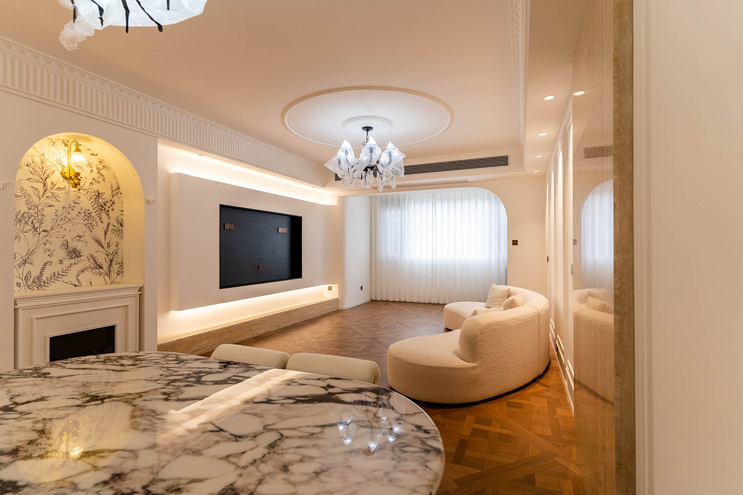 株洲家博整裝玫瑰御園133㎡ 原木奶油風(fēng)格裝修賞析