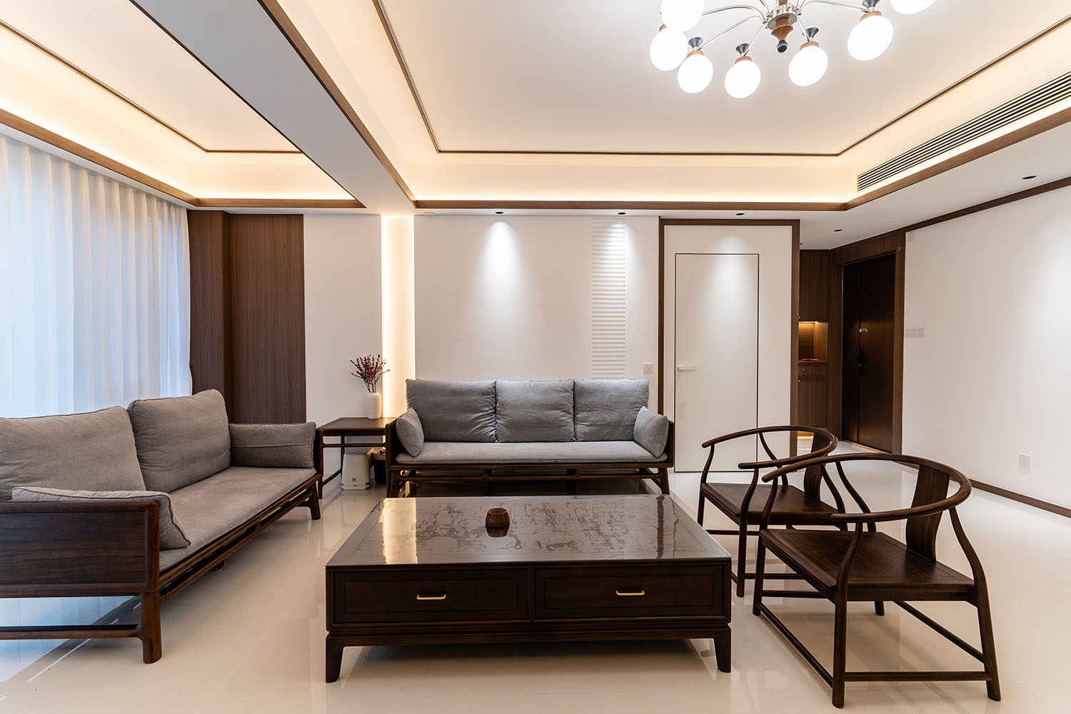 株洲家博整裝金水灣181㎡ 新中式風(fēng)格裝修賞析